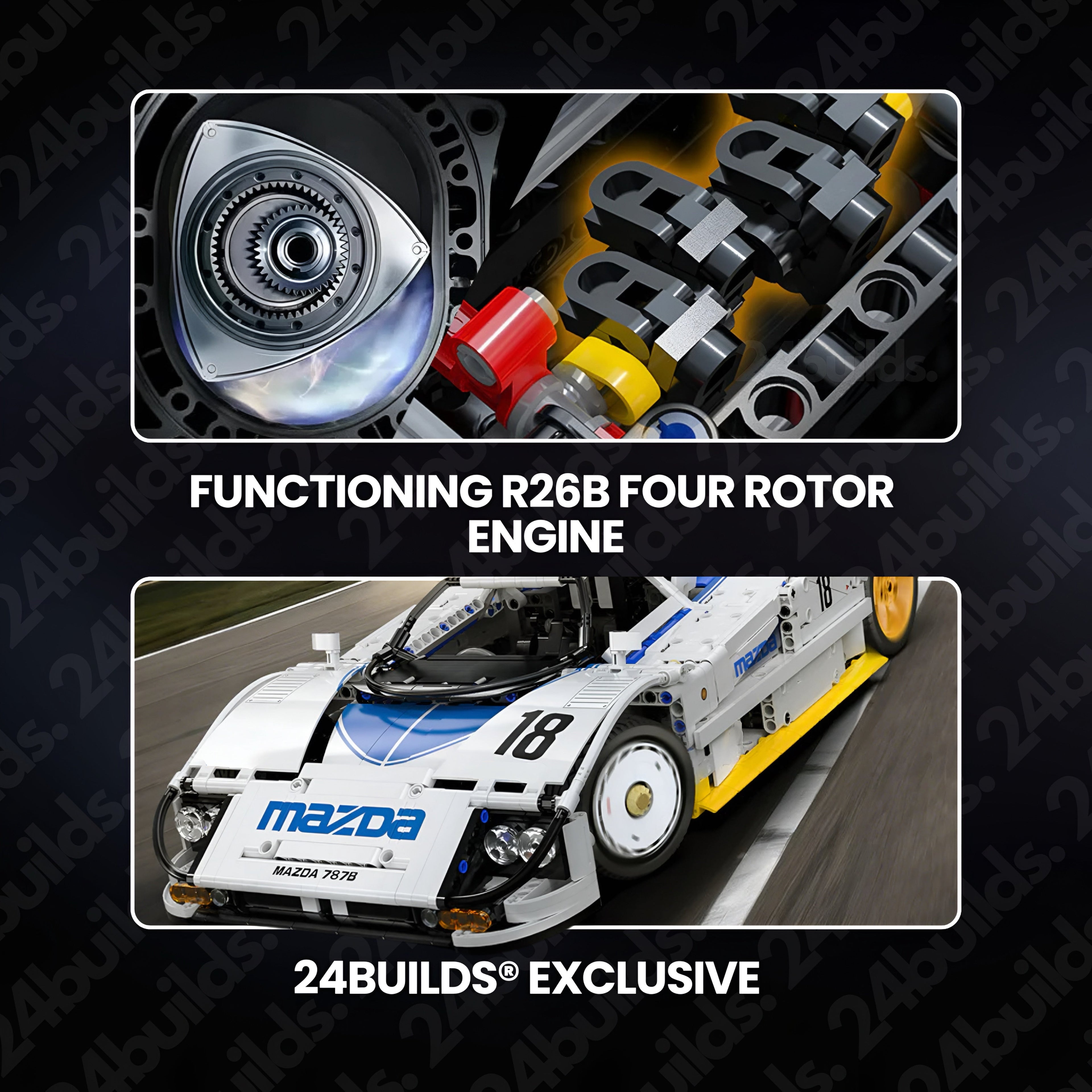 Remote Controlled Mazda 787B | 1796pcs