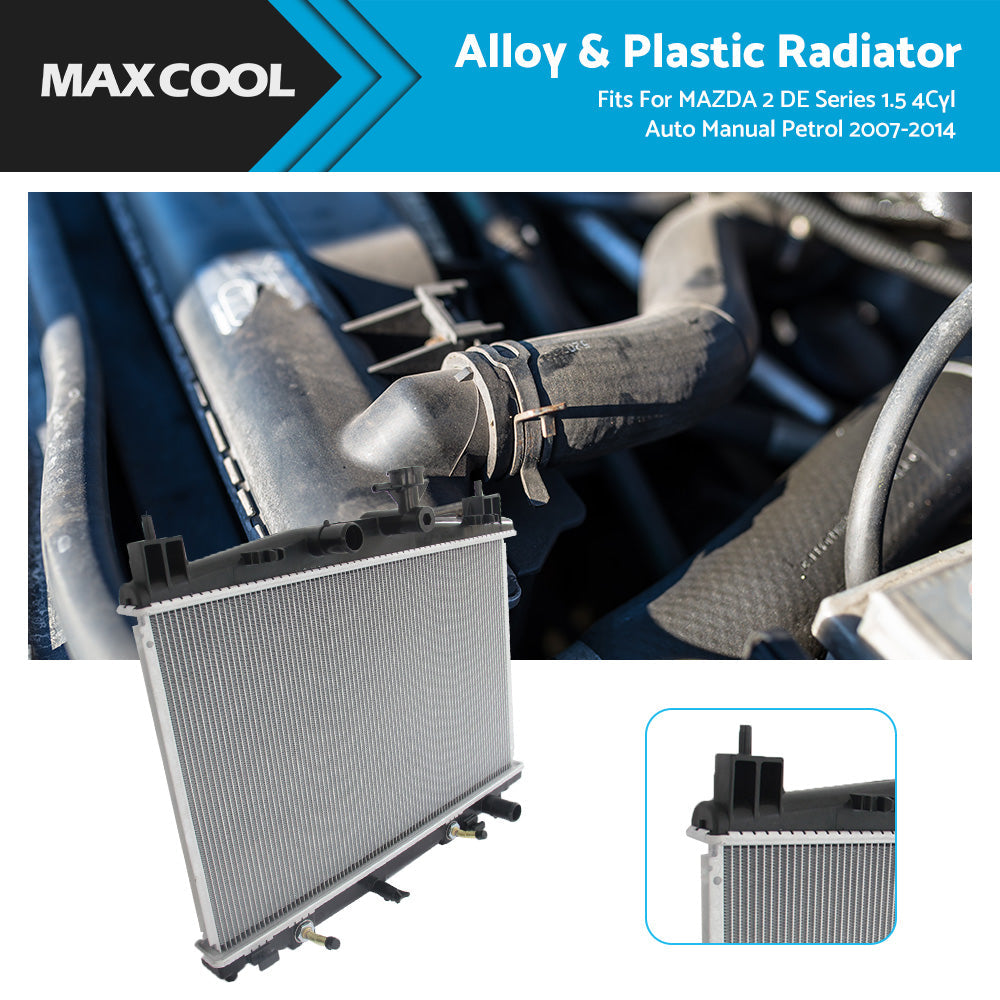 RADIATOR for MAZDA 2 DE Series 1. 5 4Cyl Auto Manual Petrol 2007-2014