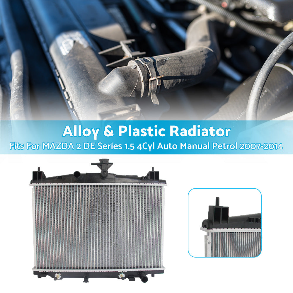 RADIATOR for MAZDA 2 DE Series 1. 5 4Cyl Auto Manual Petrol 2007-2014