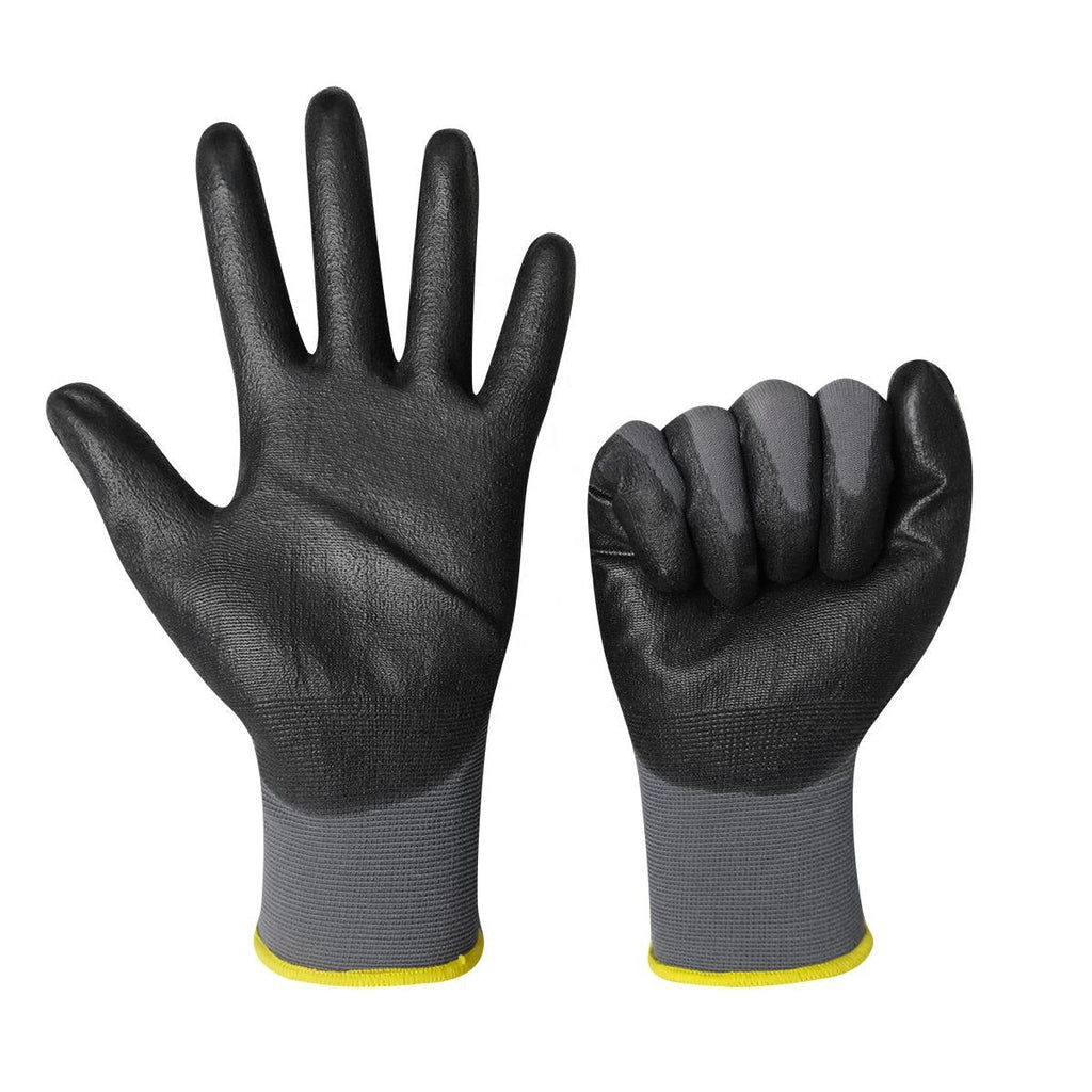 Work Gloves PU Coated General Purpose Hand Protection Garden Mechanic